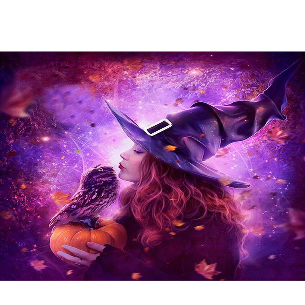 

Purple Witch - Round Drill Diamond Painting - 40*30CM, 501 Original