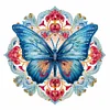 >SALE<5D DIY Partial Special Shaped Drill Diamond Painting Butterfly Art Decor 30x30cm