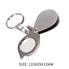 Portable 15X Folding Key Ring Magnifier Key Chain Magnifying Glass Loupe