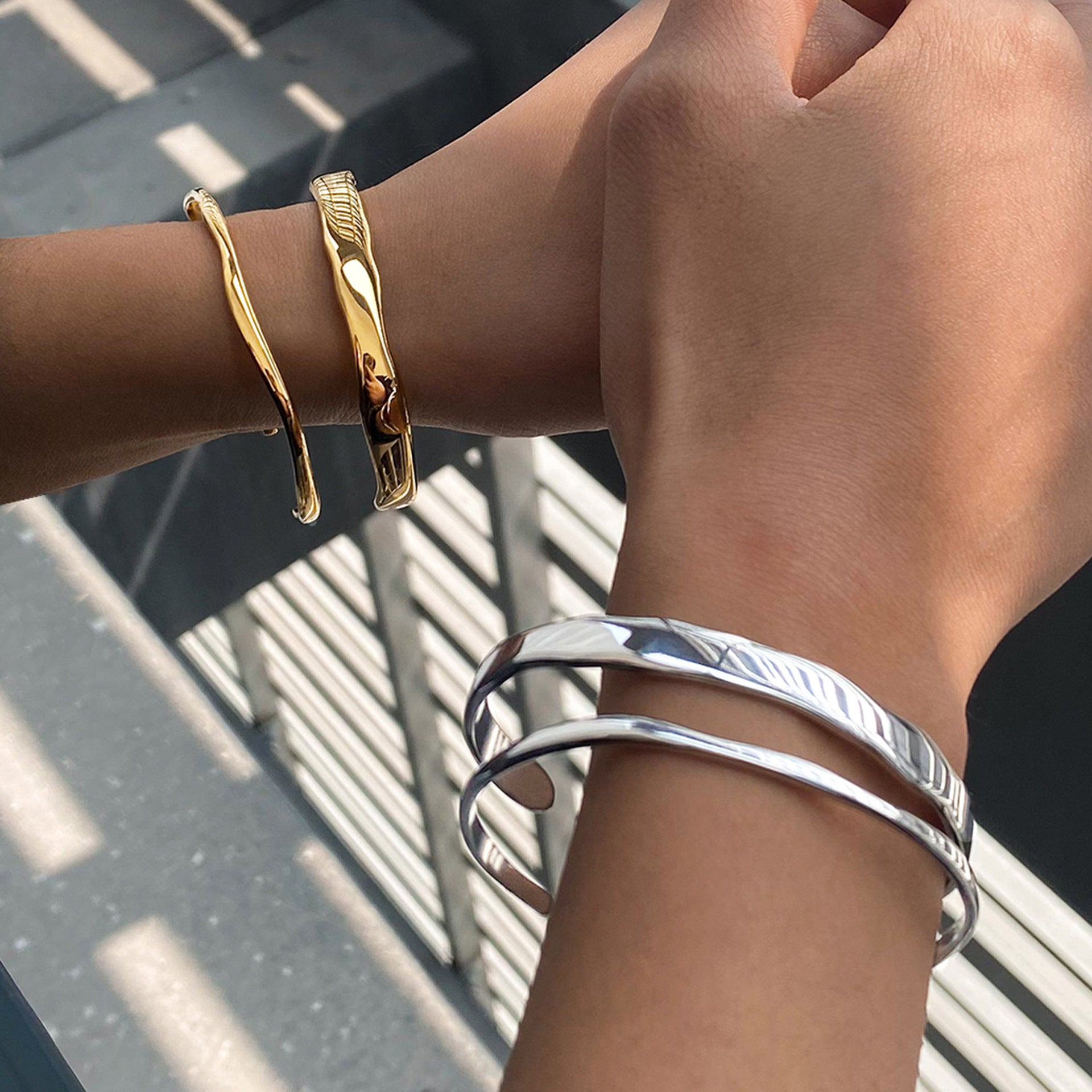 Jie Ding Titanium Steel Jewelry Bracelet Bracelet Stacking Hand Jewelry Stainless Steel Bracelet