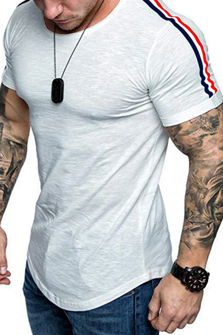Tiboyz Men's Slim Fit Comfortable Short Sleeve T-Shirt
