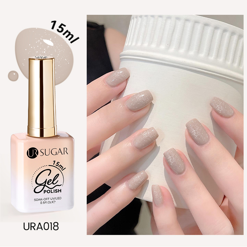 Needmkt UR SUGAR 15ml Champagne Water Light Cat Magnetic Gel Nail Polish Vernis Semi Permanent Soak Off Crystal Gel Polish For Nails