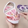 Diamond Painting Rose Heart-Shaped Jewelry Box Decorative Storage Case