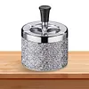 Push Down Ashtray Windproof Spinning Ashtray Desktop Ashtray for Home Office Car