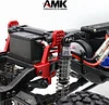 AMK Shock Towers Mount, 4pcs CNC Aluminum Alloy Front & Rear Shock Towers Mount for 1/10 RC Crawler TRX-4 Bronco K5 G500 Defender TRX-4 Upgrade Part (4pcs Black Shock Towers Mount)