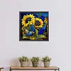 Sunflower Glass Painting-Paint by Numbers Acrylic Painting 40*40CM