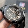 Royal Oak Offshore Chronograph Full Ceramic on Black Rubber Strap 44mm Super Clone