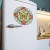 Acrylic DIY Dual-Layer 360 Rotating Diamond Art Fridge Magnet Butterfly Mandalas Diamond Painting Magnets DIY Art Fridge Magnet Refrigerator Sticker Crystal Art Craft for Adults Beginners Home Decors