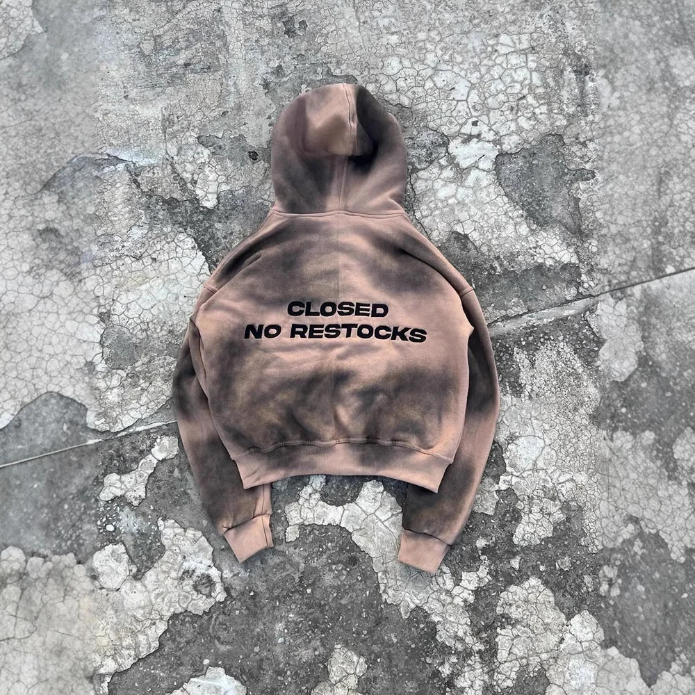 Athvotar Athvotar Old Tie Dye Gradient Senior Escroatistance Zipper Jacket Men And Women's Same Trend