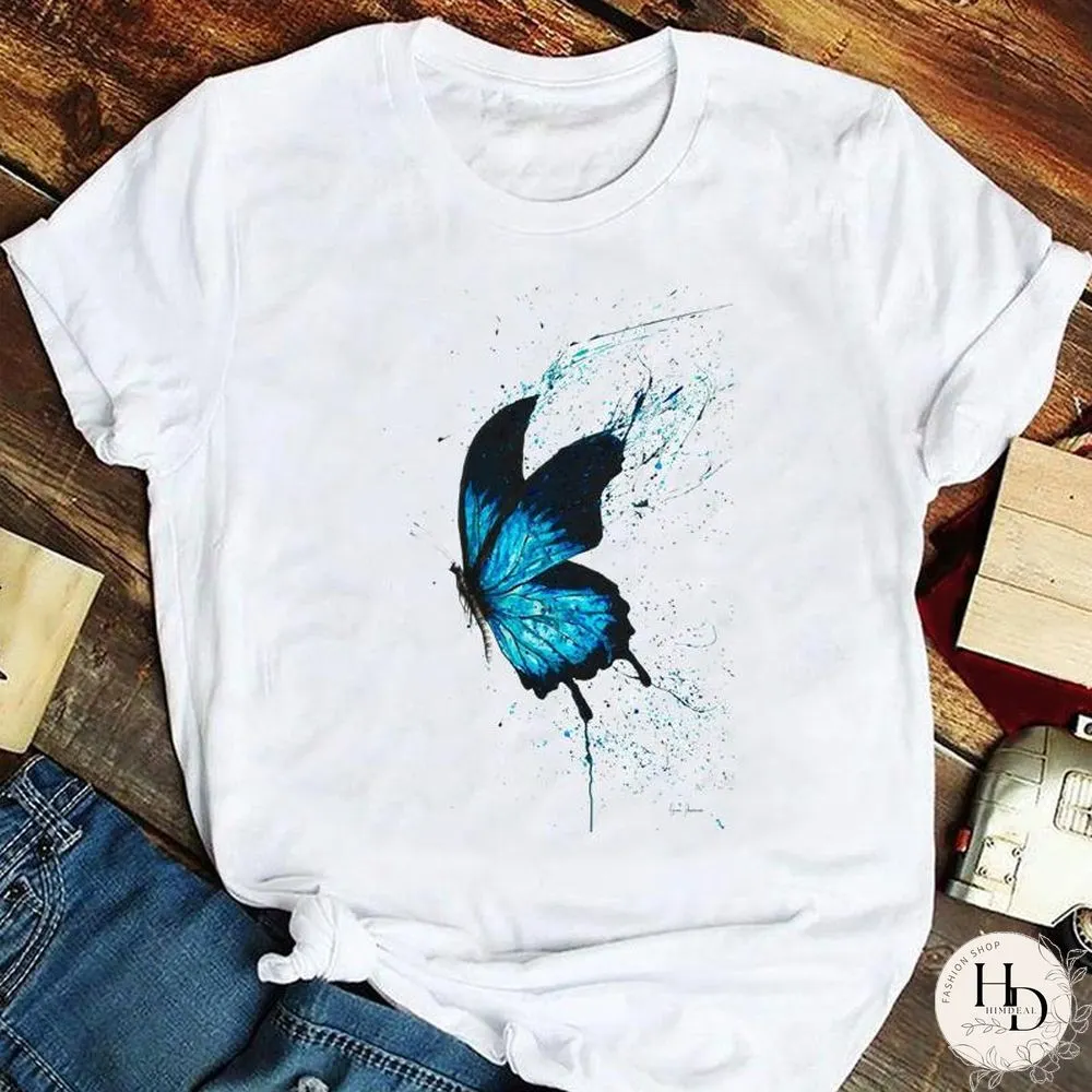 Tee Fashion Women Ladies Tshirt Top Lady Print Female Clothes Animal Trend Spring Summer