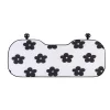 Black and White Floral Car Cushion Ice Silk Seat Cover Cushion
