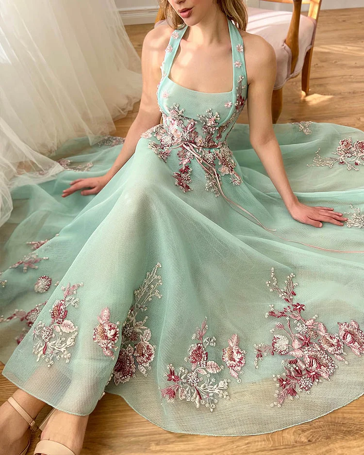 Women's Fashionable Elegant Floral Cami Dress