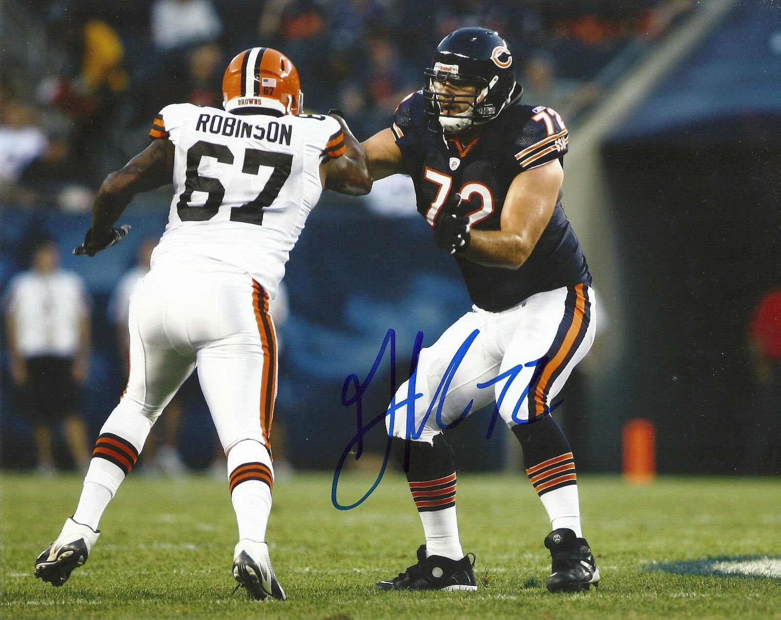 GABE CARIMI CHICAGO BEARS SIGNED 8X10 PICTURE 2 *COA