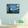 11CT Van Gogh'S Starry Sky - Stamped Cross Stitch 59*45cm/23.23*17.72in(Brand)