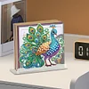 Acrylic Peacock 5D DIY Diamond Art Paper Towel Storage Rack Decor for Home Decor