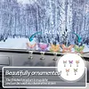 5PCS 2D Flat Animal Acrylic DIY Diamond Painting Shake Ornaments (Butterfly)