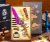 Mechanical quill pen stationery literary retro wax seal set