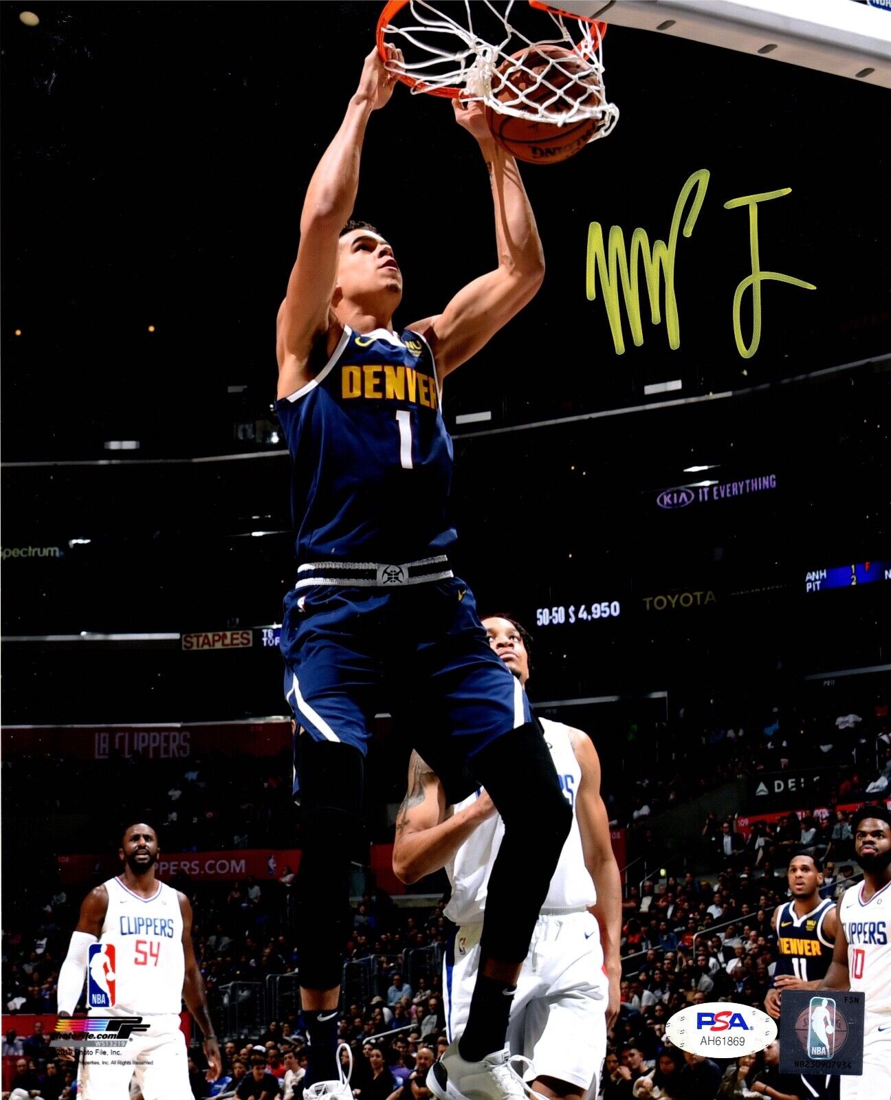 Michael Porter Jr. autographed signed 8x10 Photo Poster painting NBA Denver Nuggets PSA COA