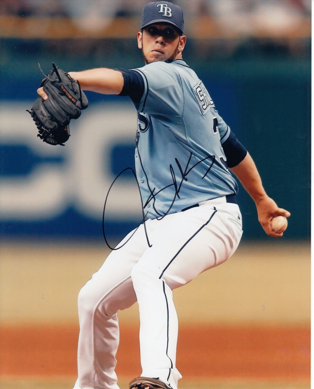 James Shield #0 8x10 Signed Photo Poster painting w/ COA Tampa Bay Devil Rays