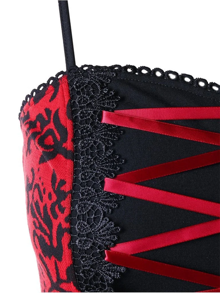 Halloween Costume Plus Size LaceUp Corset Dress