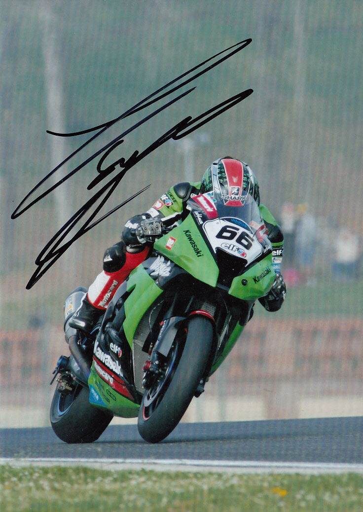 Tom Sykes Hand Signed 2012 Kawasaki 7x5 Photo Poster painting WSBK 6.