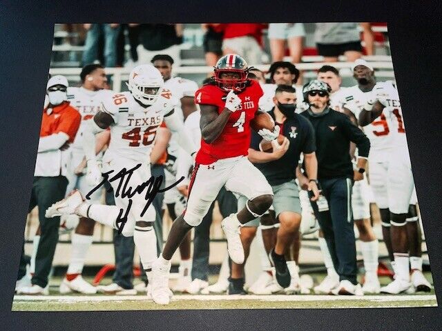 SaRodorick Thompson Signed Autographed 8x10 Photo Poster painting Texas Tech Red Raiders