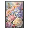 Watercolor Flowers-11CT Stamped Cross Stitch 40*60cm/15.75*23.62in (Big Size)