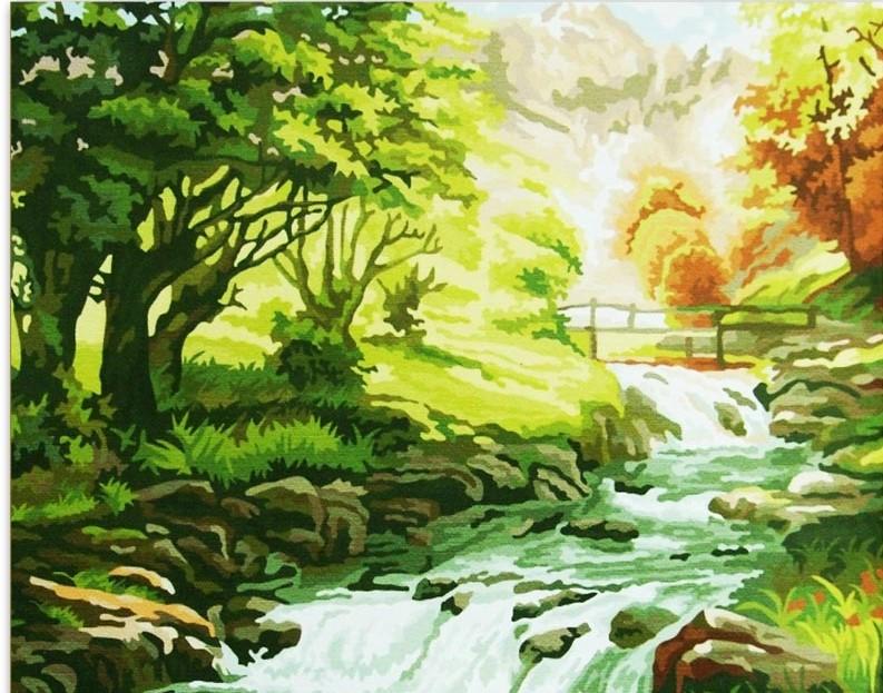 

Mountain Stream – Paint By Numbers - 40*50CM, 501 Original