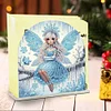 Acrylic Napkin Holder Diamond Painting Kit for Home Table Decor (Blue Elf Girl)