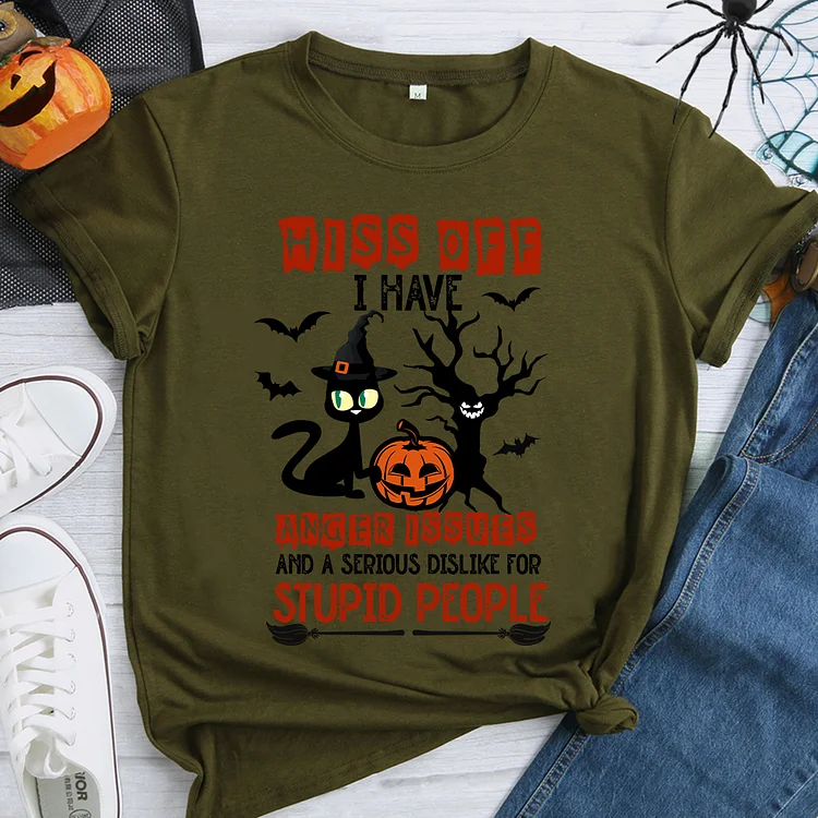 Hiss Off I Have Anger Issues T-shirt- BSTCAH1027