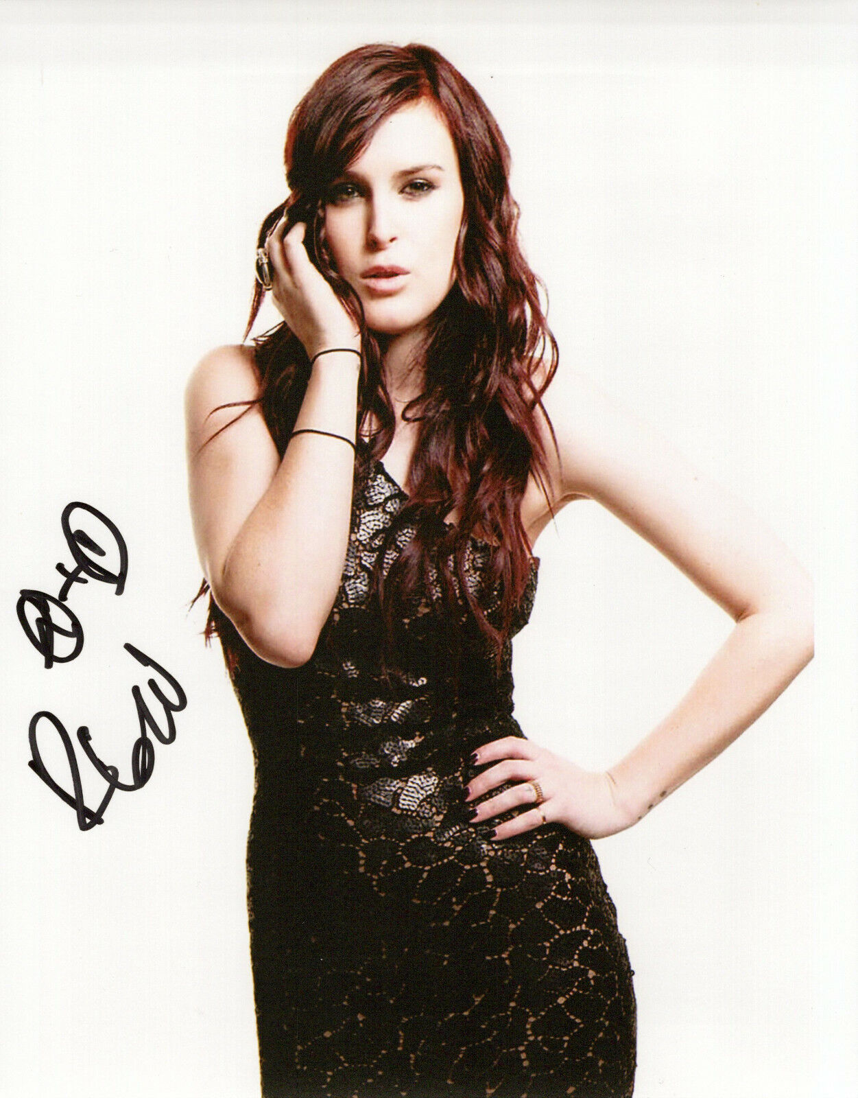 Rumer Willis glamour shot autographed Photo Poster painting signed 8x10 #9