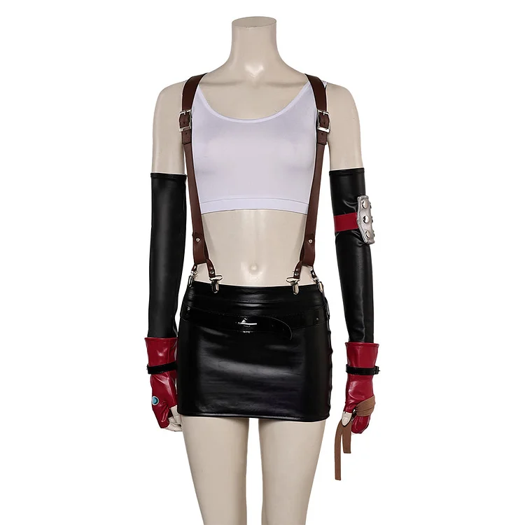 Final Fantasy VII Rebirth (2024) Tifa Black Outfits Cosplay Costume Halloween Carnival Suit