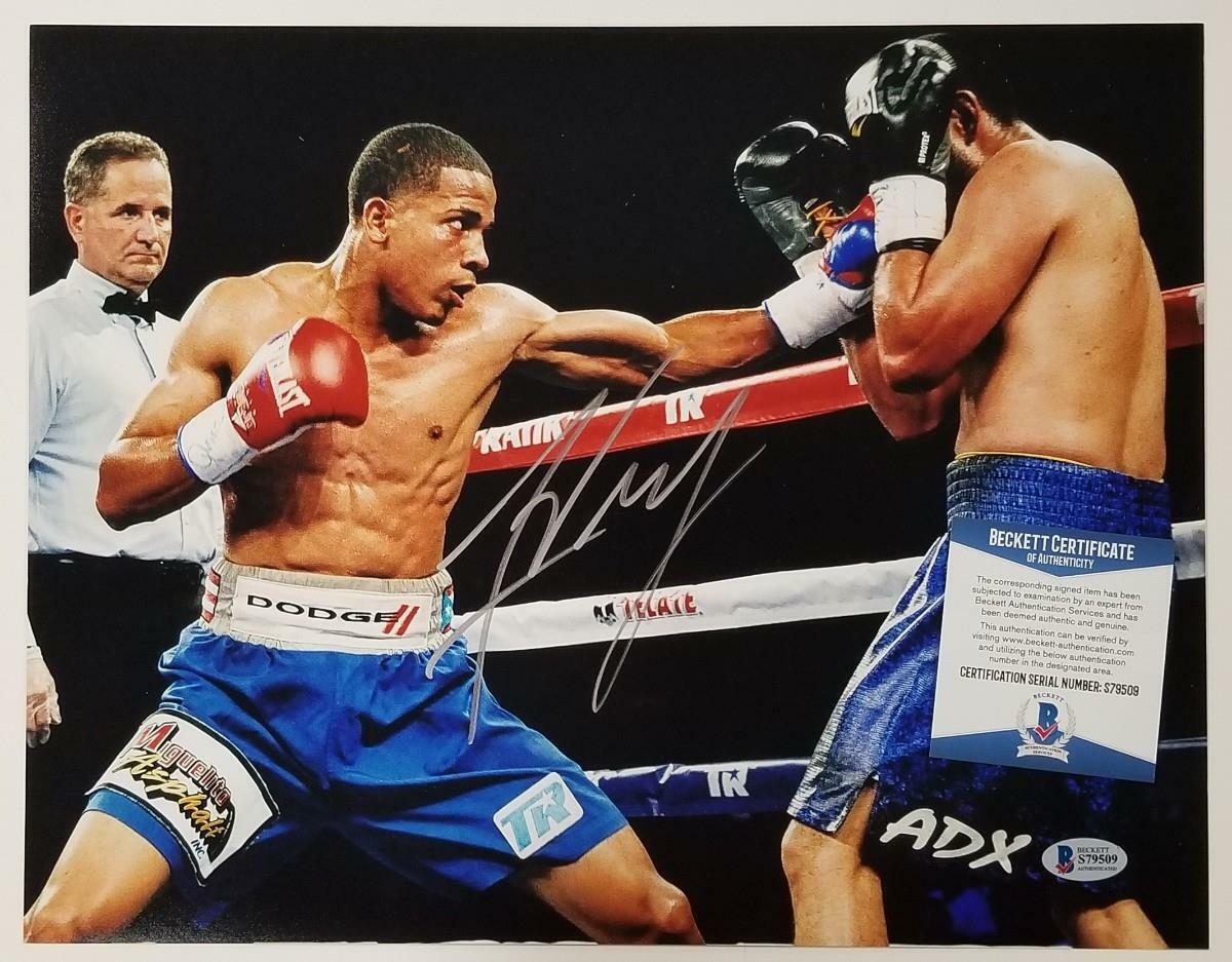 Felix Verdejo signed 11x14 Photo Poster painting #2 Boxing Autograph ~ Beckett BAS COA