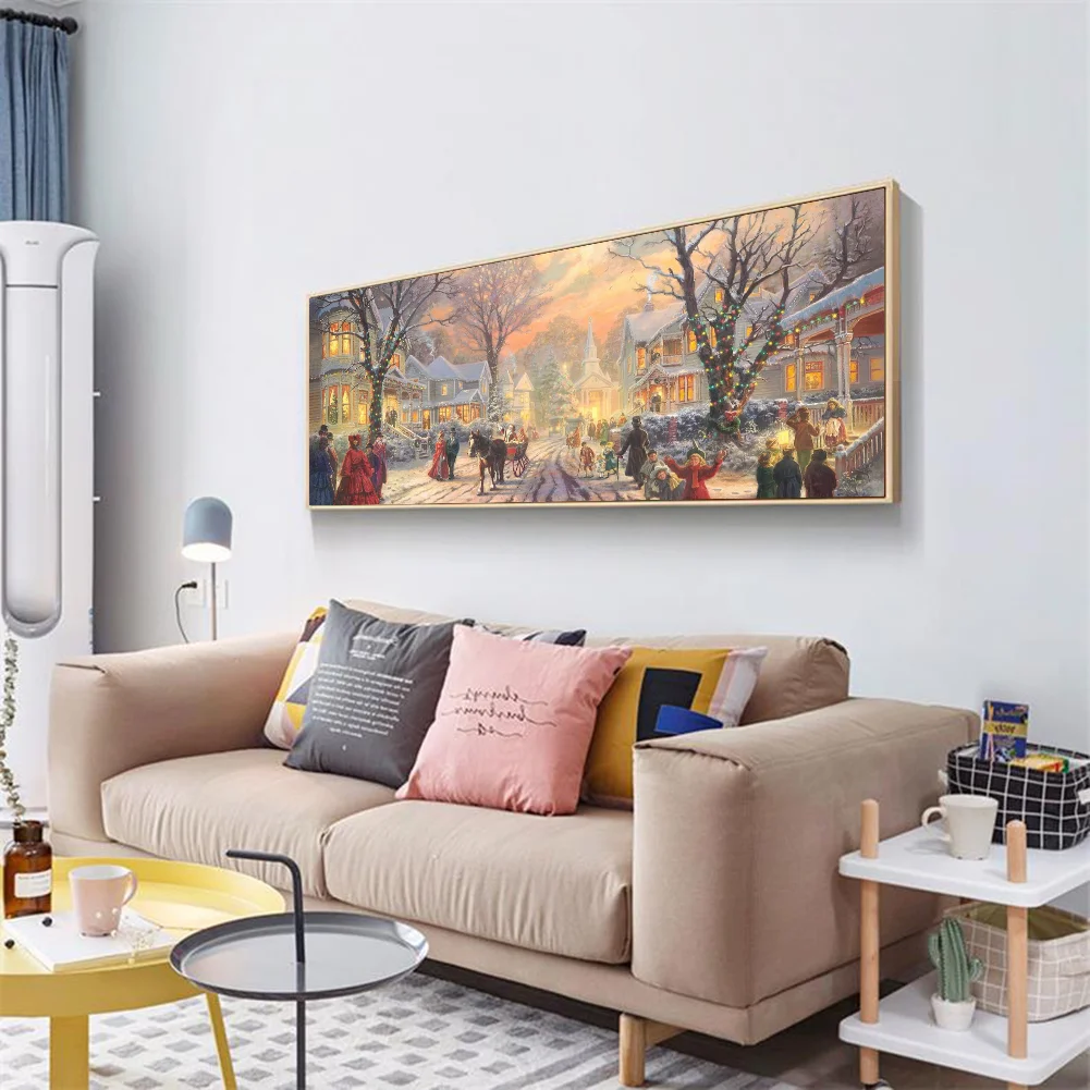 Winter Street Scene(80*40cm)