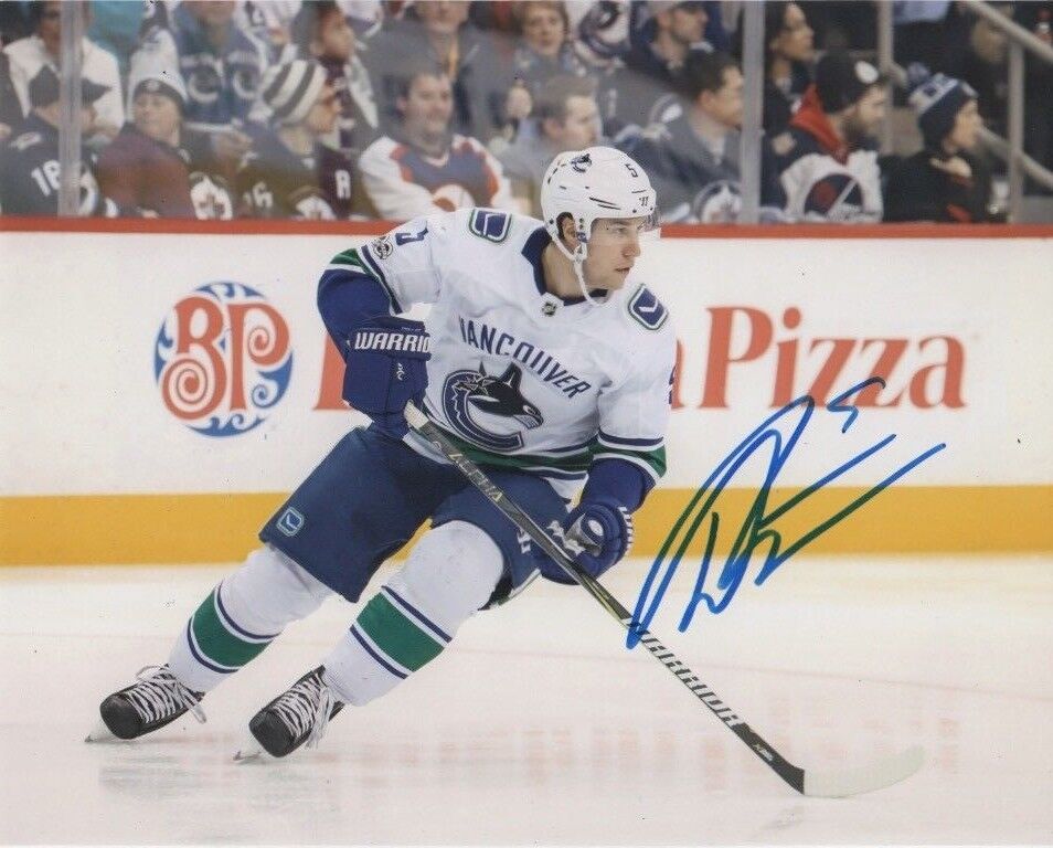 Vancouver Canucks Derrick Pouliot Autographed Signed 8x10 NHL Photo Poster painting COA #4