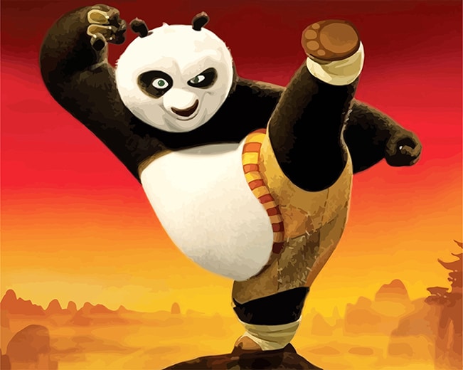 

Kung Fu Panda- Paint By Numbers - 40*50CM, 501 Original