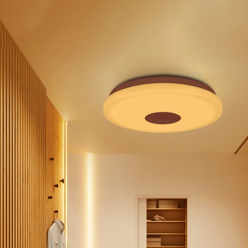 Smart Modern Ceiling Light Wifi Voice Control Suitable For Living Room Bedroom Kitchen, Dimming Color LED Ceiling Lamp