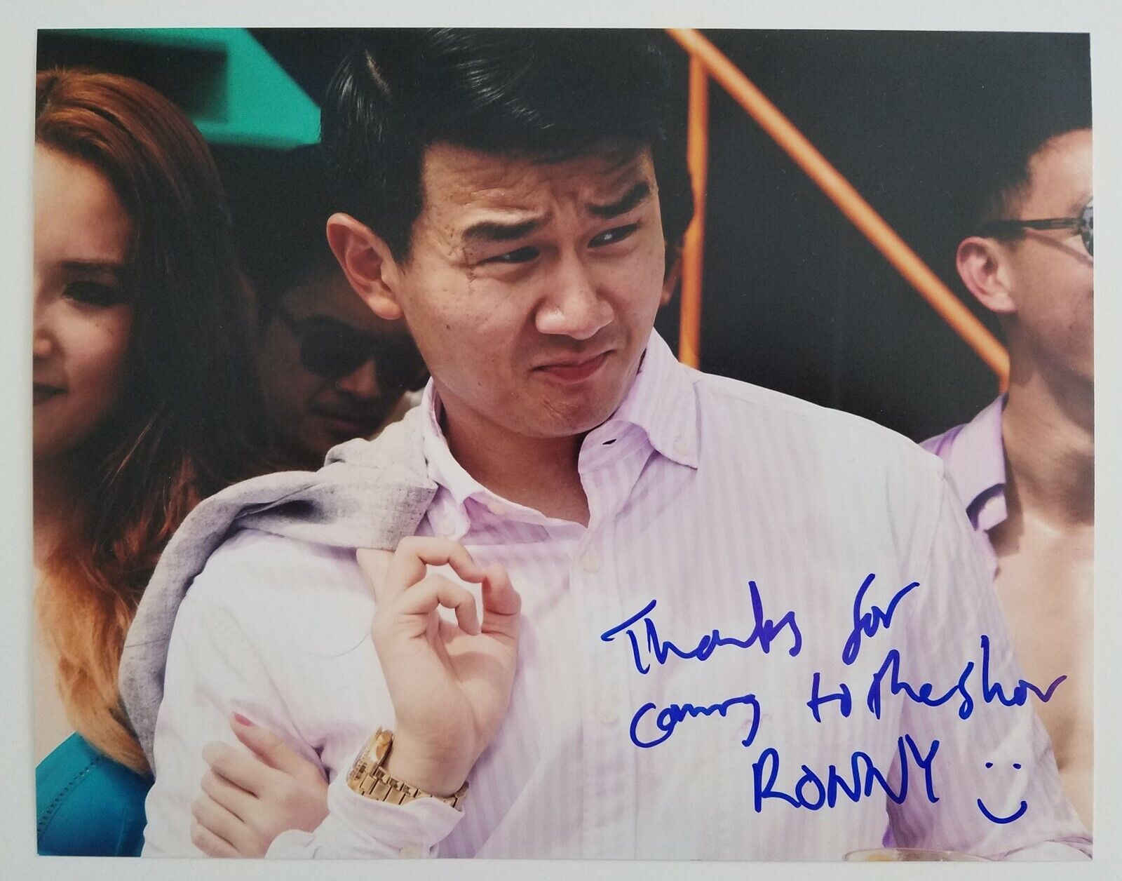 Ronny Chieng Signed Crazy Rich Asians 8x10 Photo Poster painting Stand Up Comedian Actor RAD