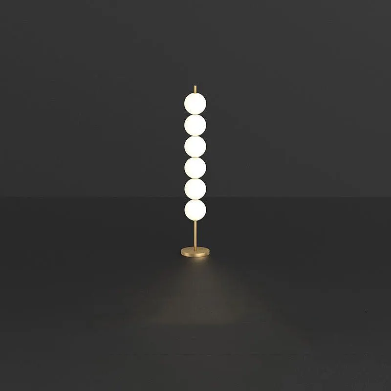 Valentina Modern Candy Acrylic/etal Floor Lamp, Brass