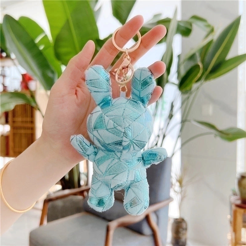 Cartoon Style Cute Bear Pp Cotton Women’s Bag Pendant Keychain