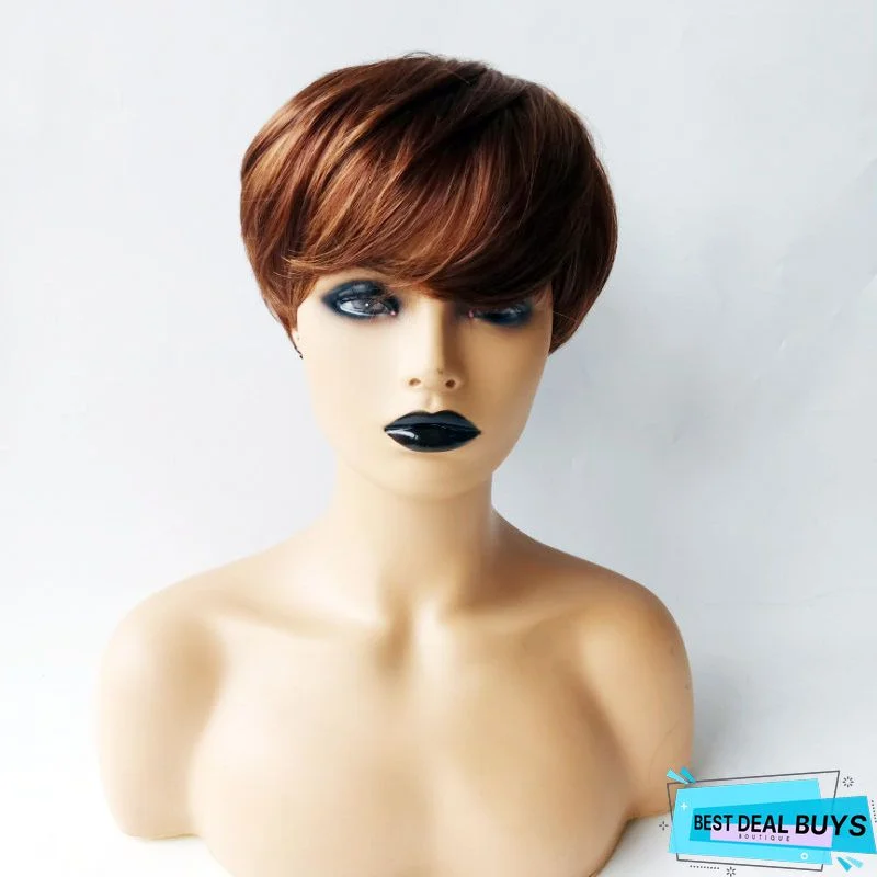 New Wig Hot Selling Women's Short Curly Hair Chemical Fiber Head Cover