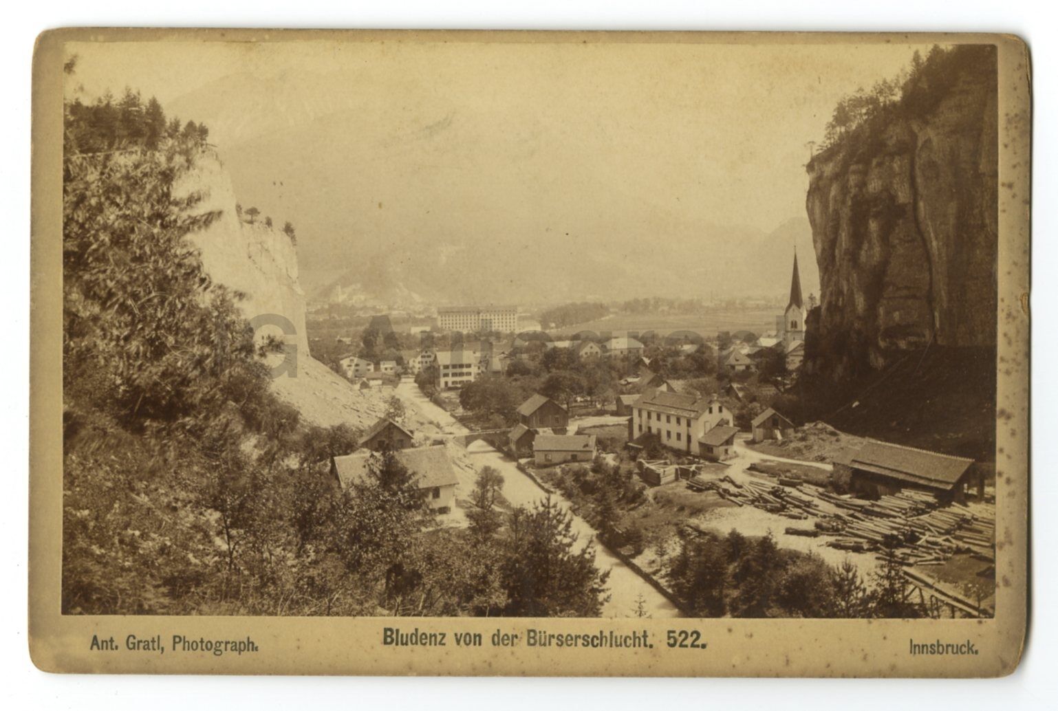 Innsbruck, Austria - Cabinet Card Photo Poster paintinggraph by Anton Gratl, 1887