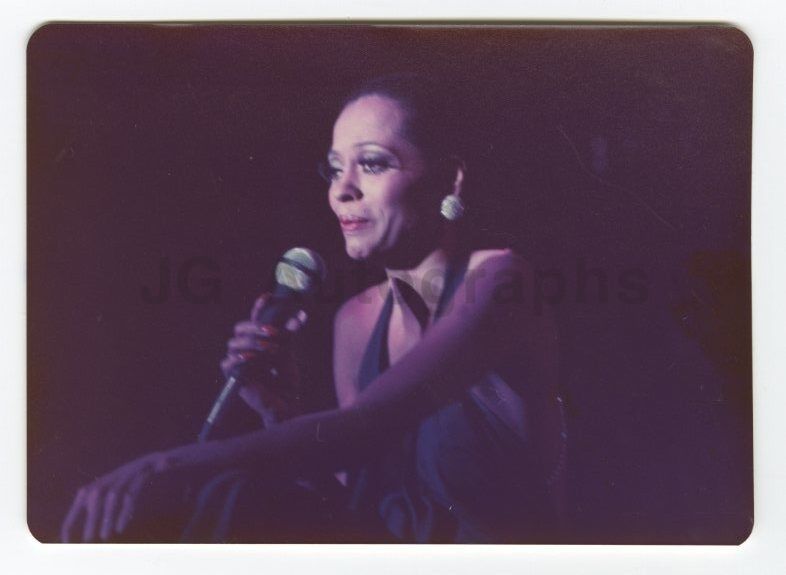 Diana Ross - Vintage Candid Photo Poster painting by Peter Warrack - Previously Unpublished