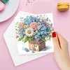(US Local)8Pcs Butterfly Diamond Painting Greeting Card Diamond Drawing Card for Friends