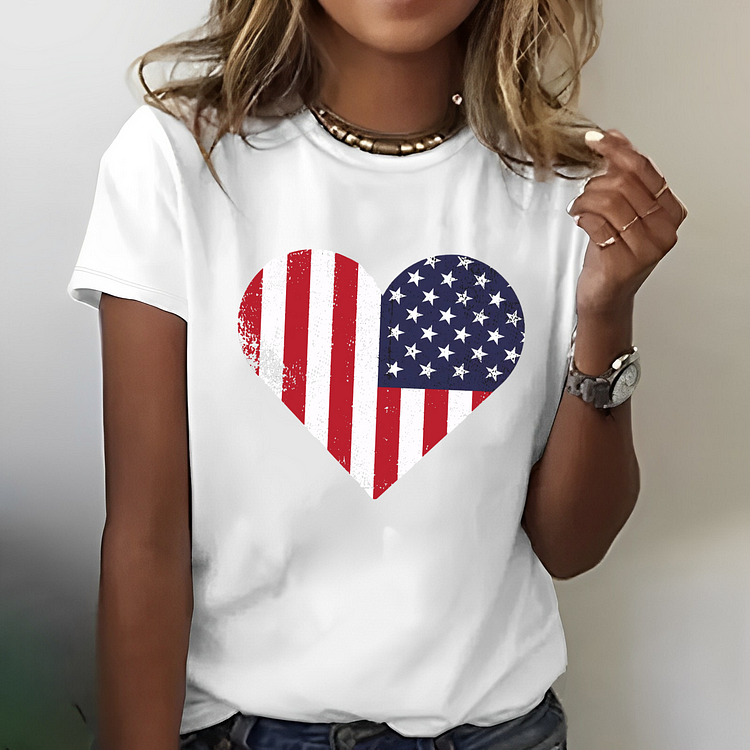 USA Flag 4th of July Independence Day American Flag T-shirt