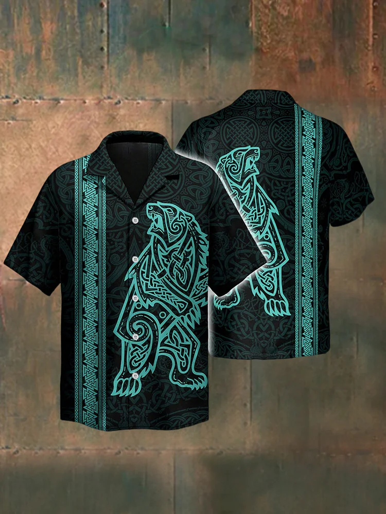 Herren Berserker Spirit Strength Power Viking Heritage Kurzarm Shirt