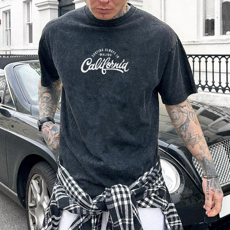 Casual Letter Printed Loose T-shirt