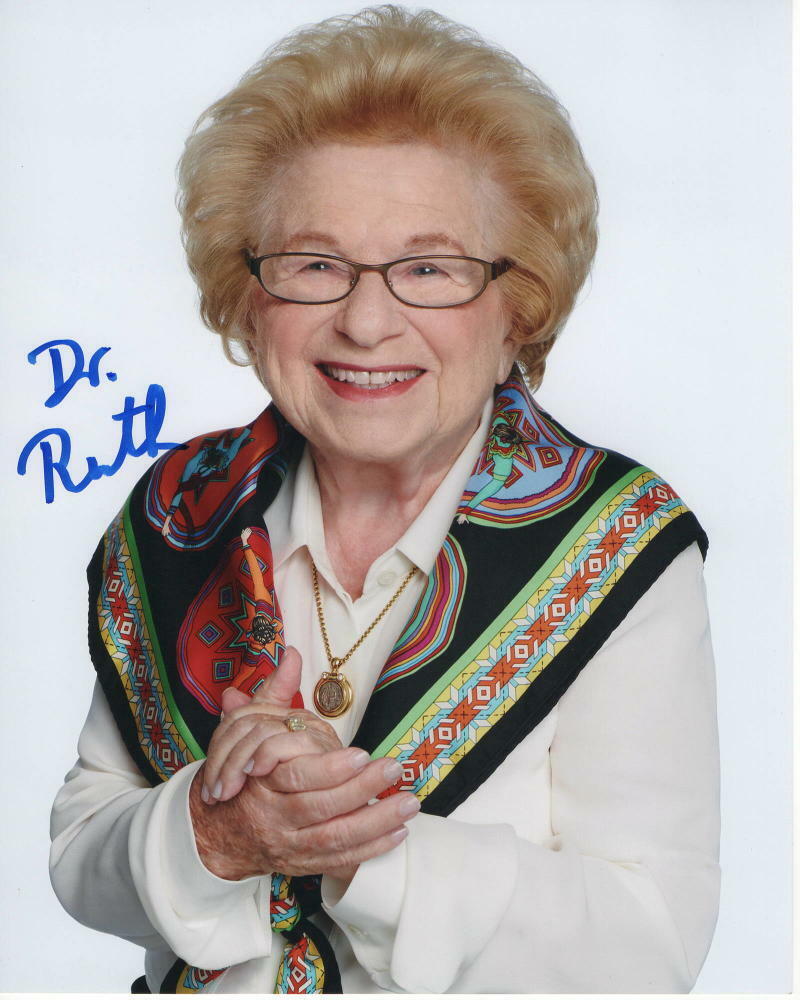 DR RUTH WESTHEIMER SIGNED AUTOGRAPHED 8X10 Photo Poster painting - RARE, LEGENDARY SEX THERAPIST