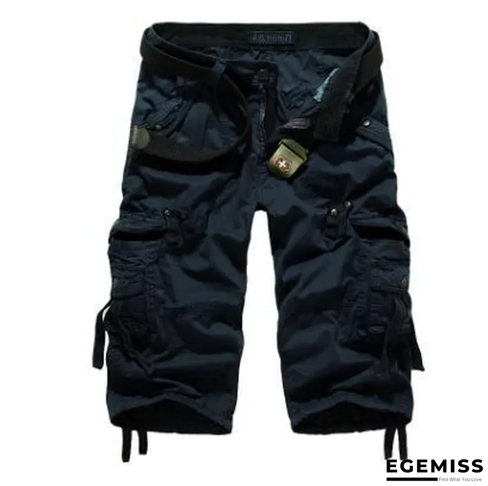 Plus Size Men's Camouflage Loose Cargo Work Casual Shorts | EGEMISS