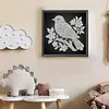 DIY Pearl Painting Bird for Home Wall Decor(25x25cm)